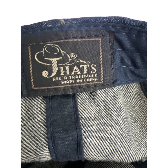 Vintage JHats Denim US Marine Corps Adj Hat Cap Baseball Hook Loop - Picture 6 of 6